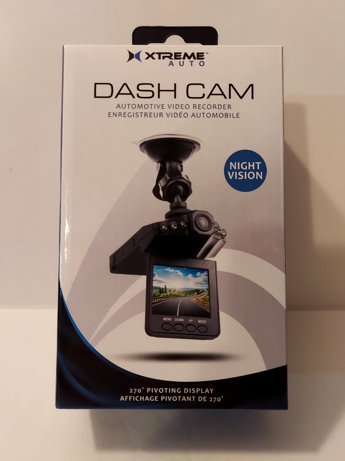 Xtreme Auto Dash Cam with Mount & Car Charger 2.4in TFT Color LCD screen