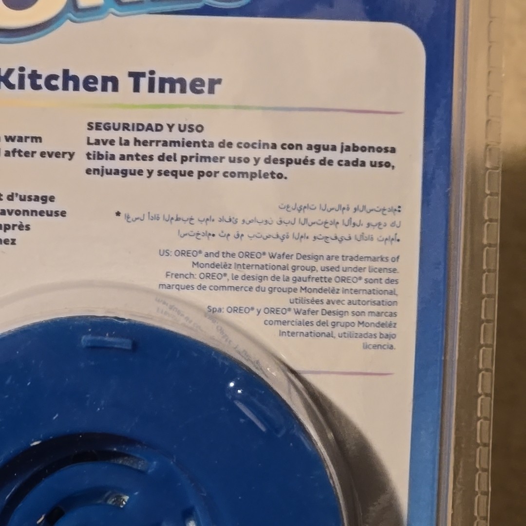 60 Minute Kitchen Timer Oreo Cookie Blue New Factory Sealed Model OR6148