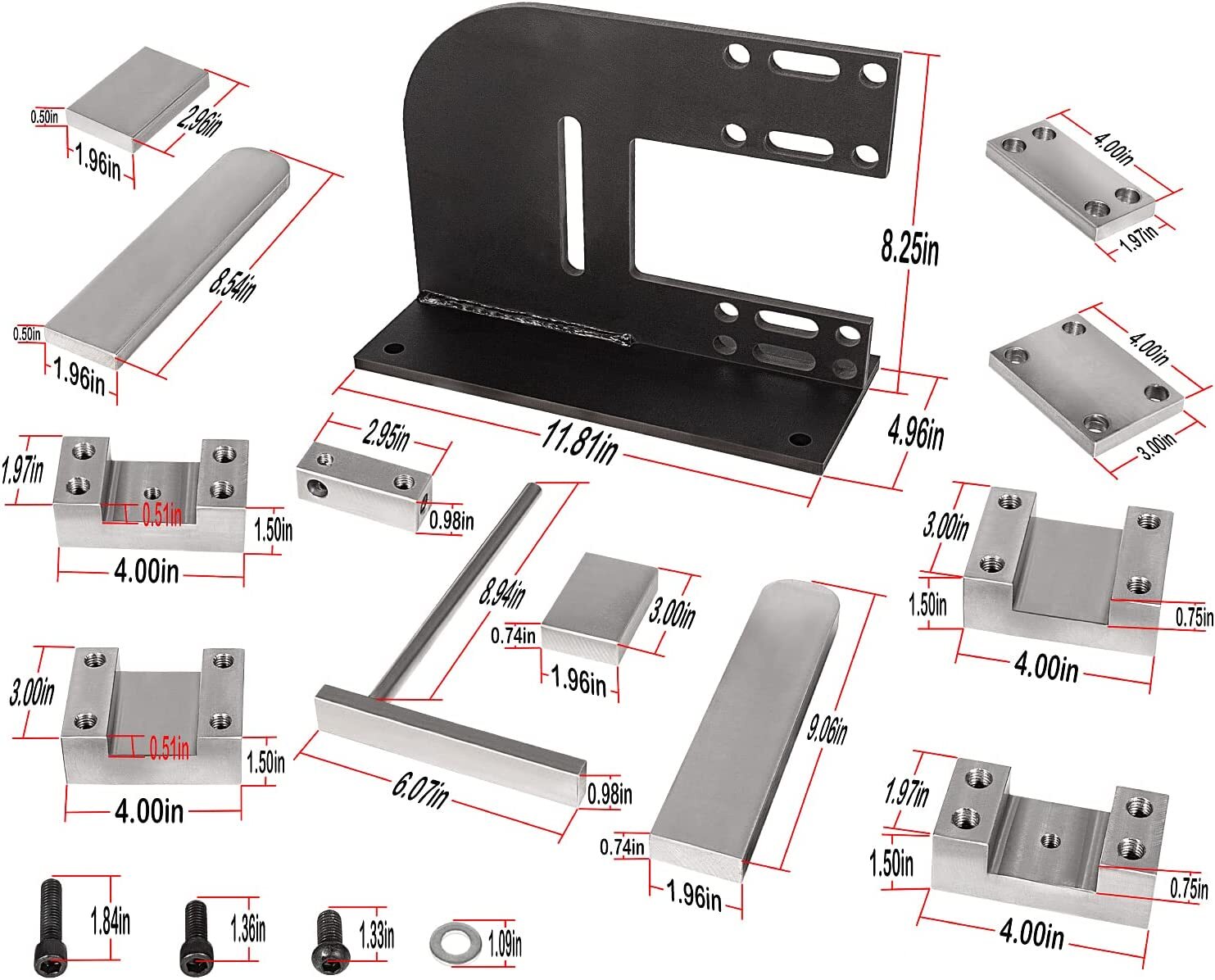 Forge Wizard Blacksmith Guillotine Tool, Cut off Much Easier With Guides Dies