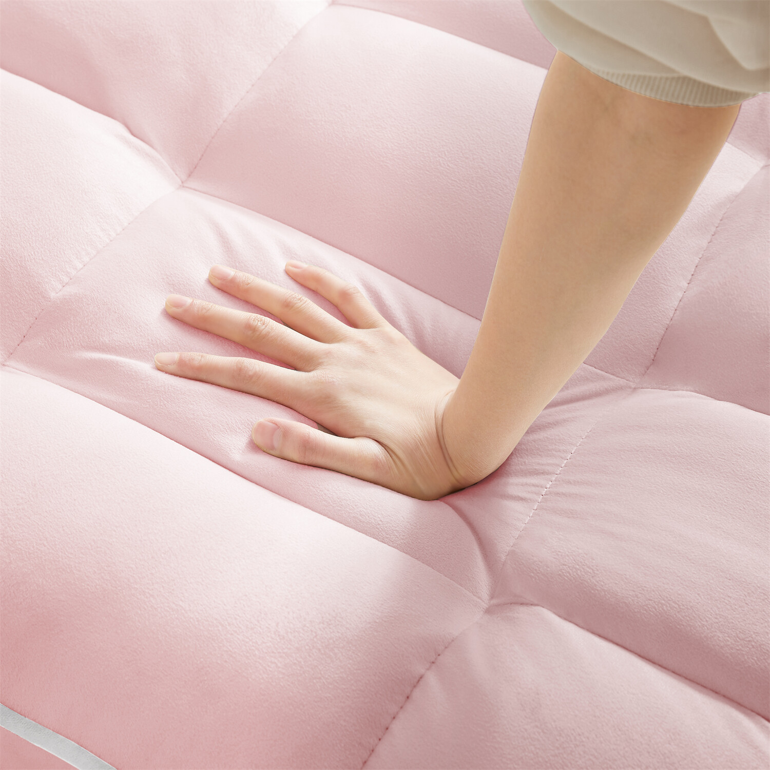 Convertible Sofa Bed Chairs 3-in-1 Multi-Function Folding Sleeper Sofa Pink US