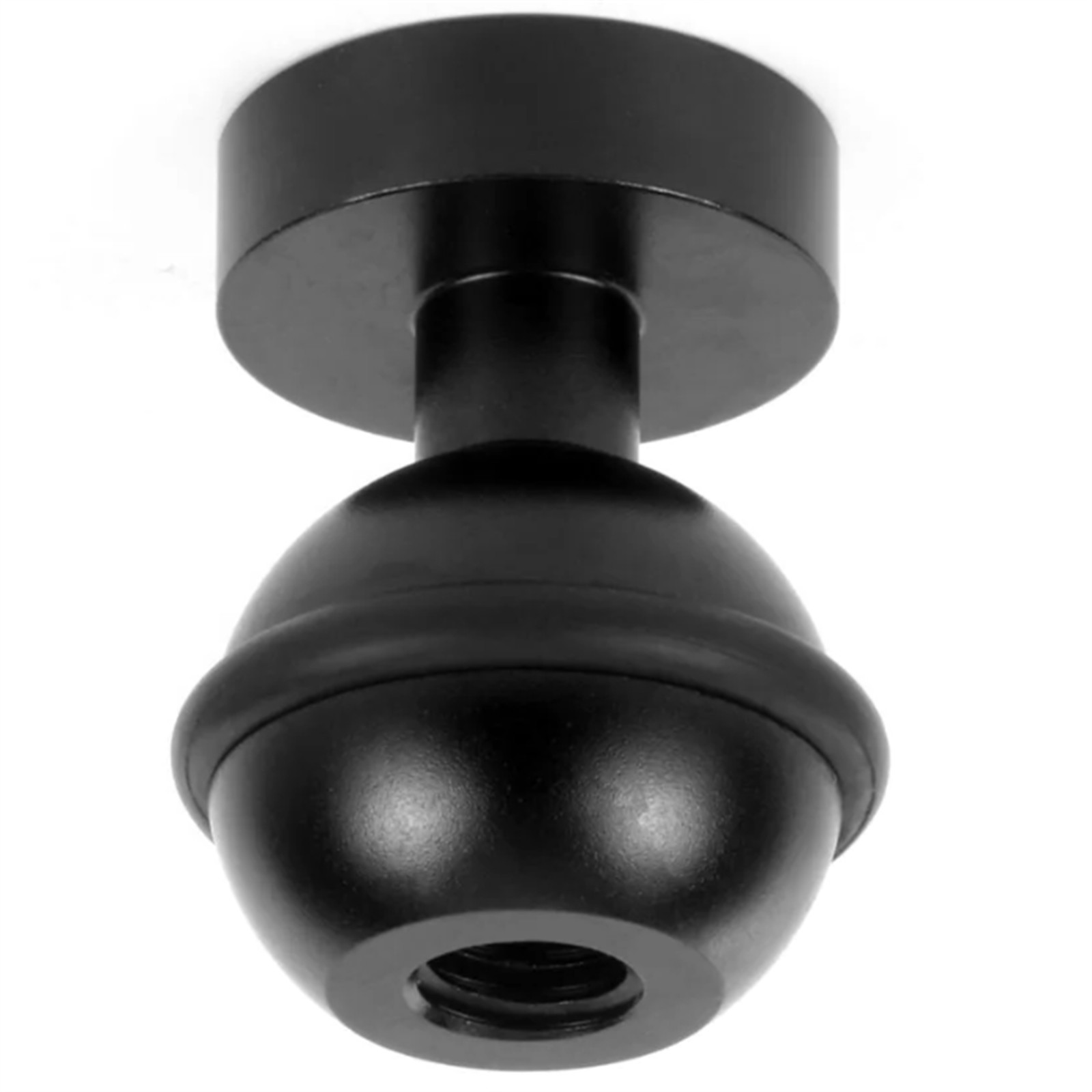 Black 1In Ball Adapter For Gopro Action Camera Fill Light Diving Flashlight