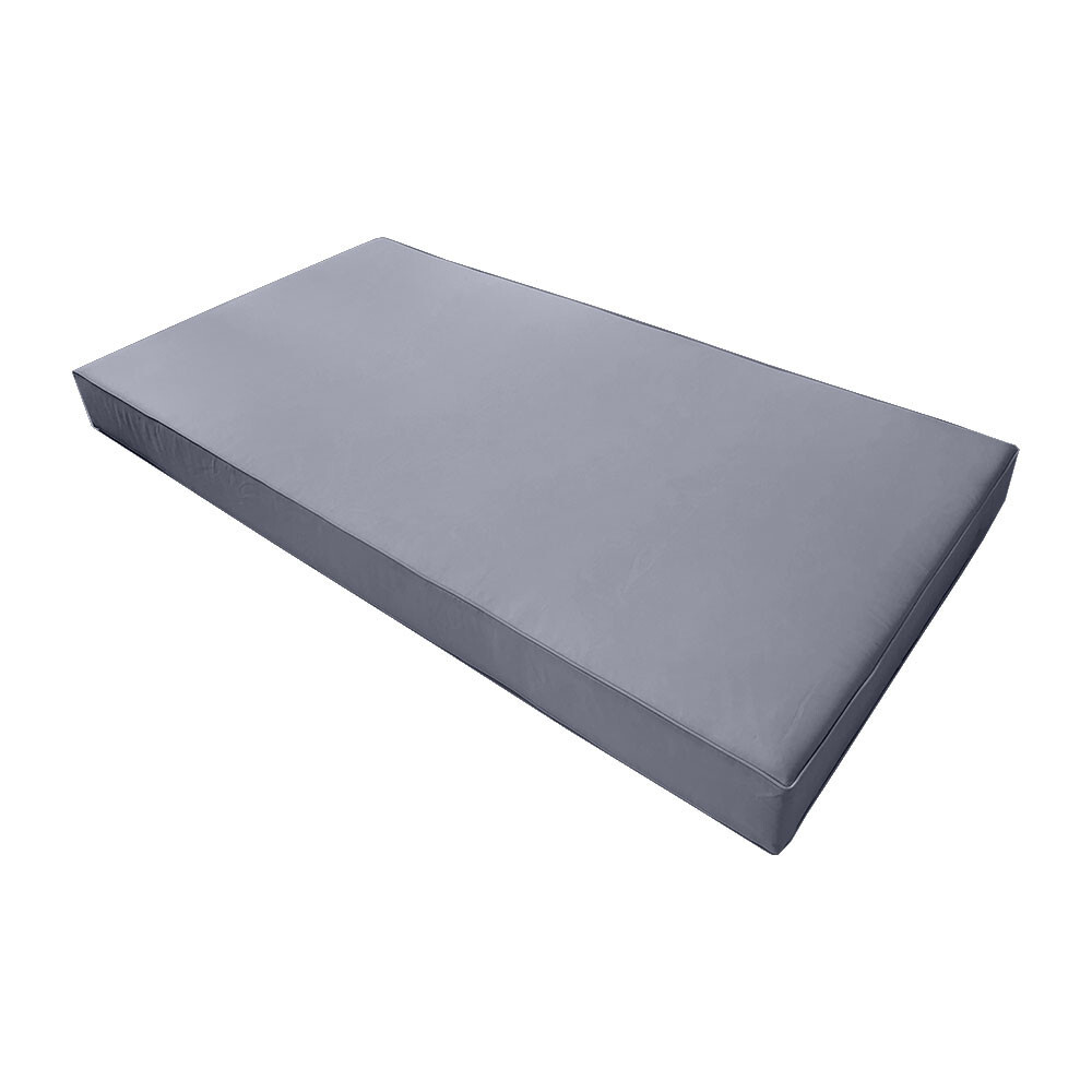 |SLIPCOVER ONLY|S6 Daybed Mattress Bolster Pillow Covers Piped Trim Queen AD001
