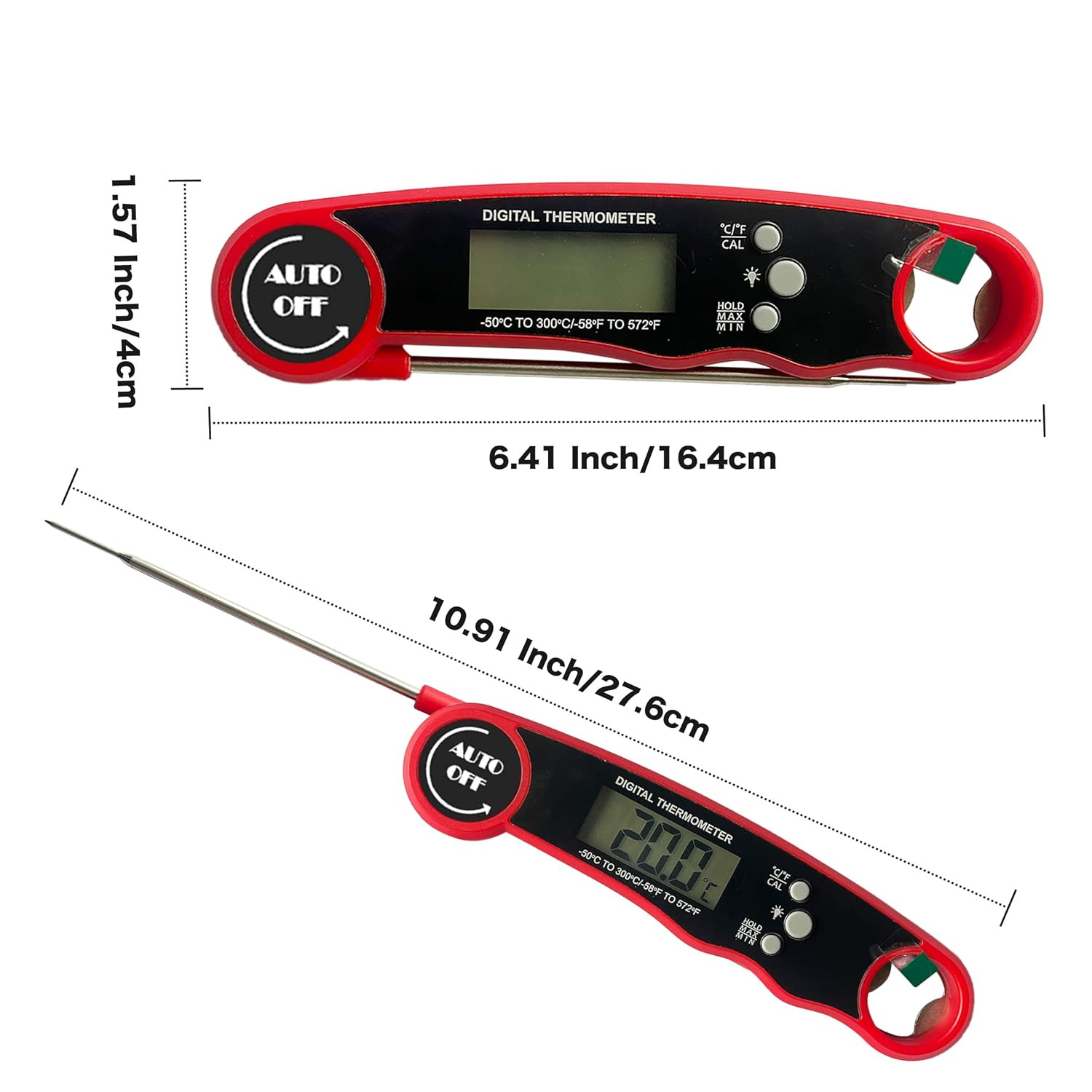 Meat Thermometer Digital, Instant Read Thermometer with Backlight & Magnet, IP67