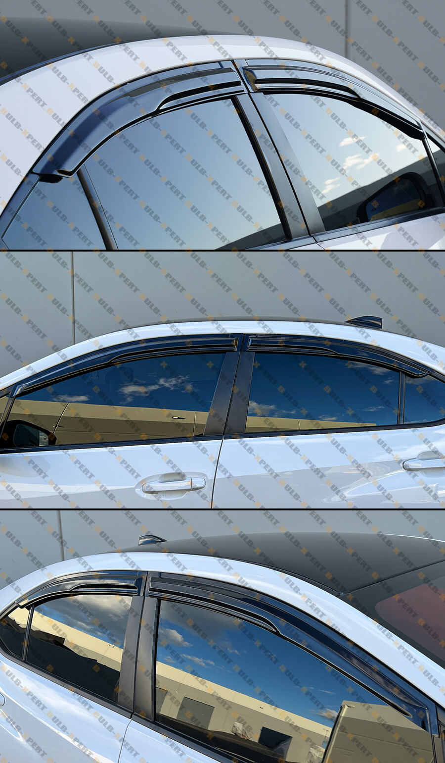 MUG STYLE 3D WAVY WINDOW VISOR RAIN GUARD DEFLECTOR FOR 2022-2024 SUBARU WRX VB