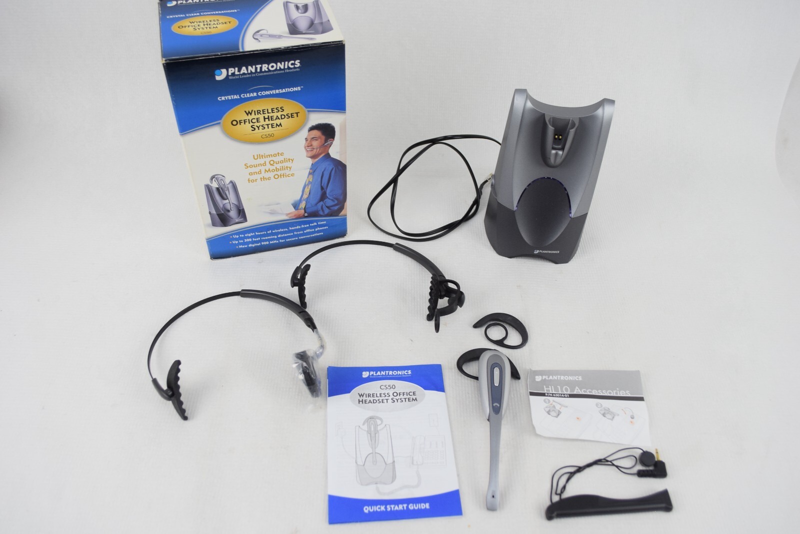 Plantronics CS50 Office Telephone Headset with Base