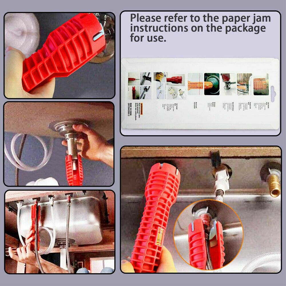 Faucet Sink Installer Multi Tool Wrench Plumbing Kitchen Water Pipe Spanner