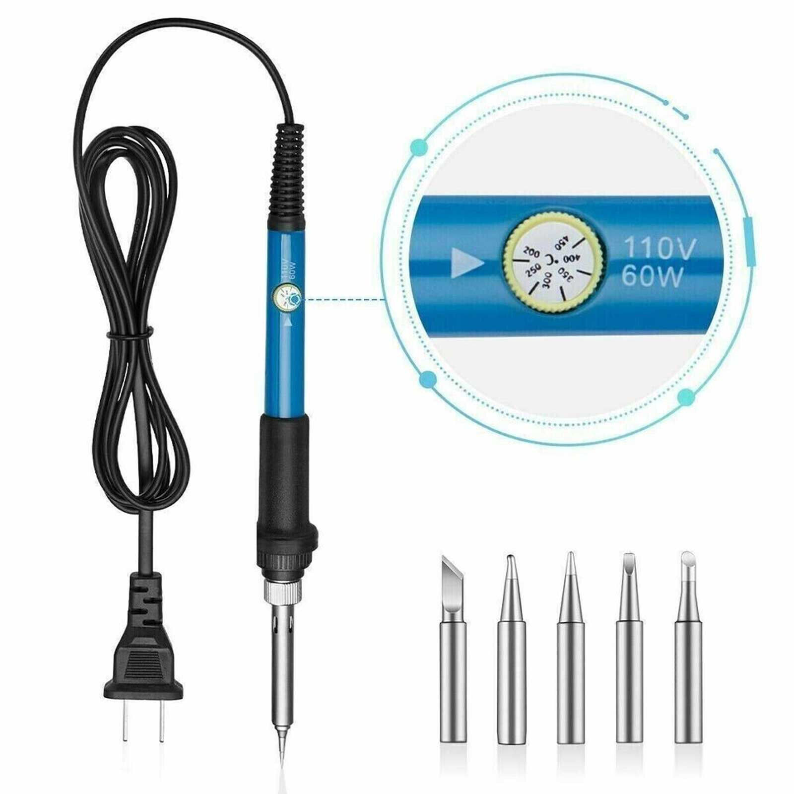 Soldering Iron Electric Gun Adjustable Temperature Welding Solder Wire Kit NEW