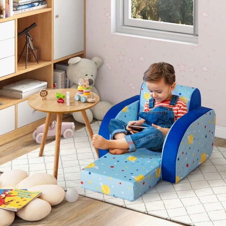 3in1 Convertible Lightweight Kids Sofa Chair kids Sofa Bed Living Room Gift Kids