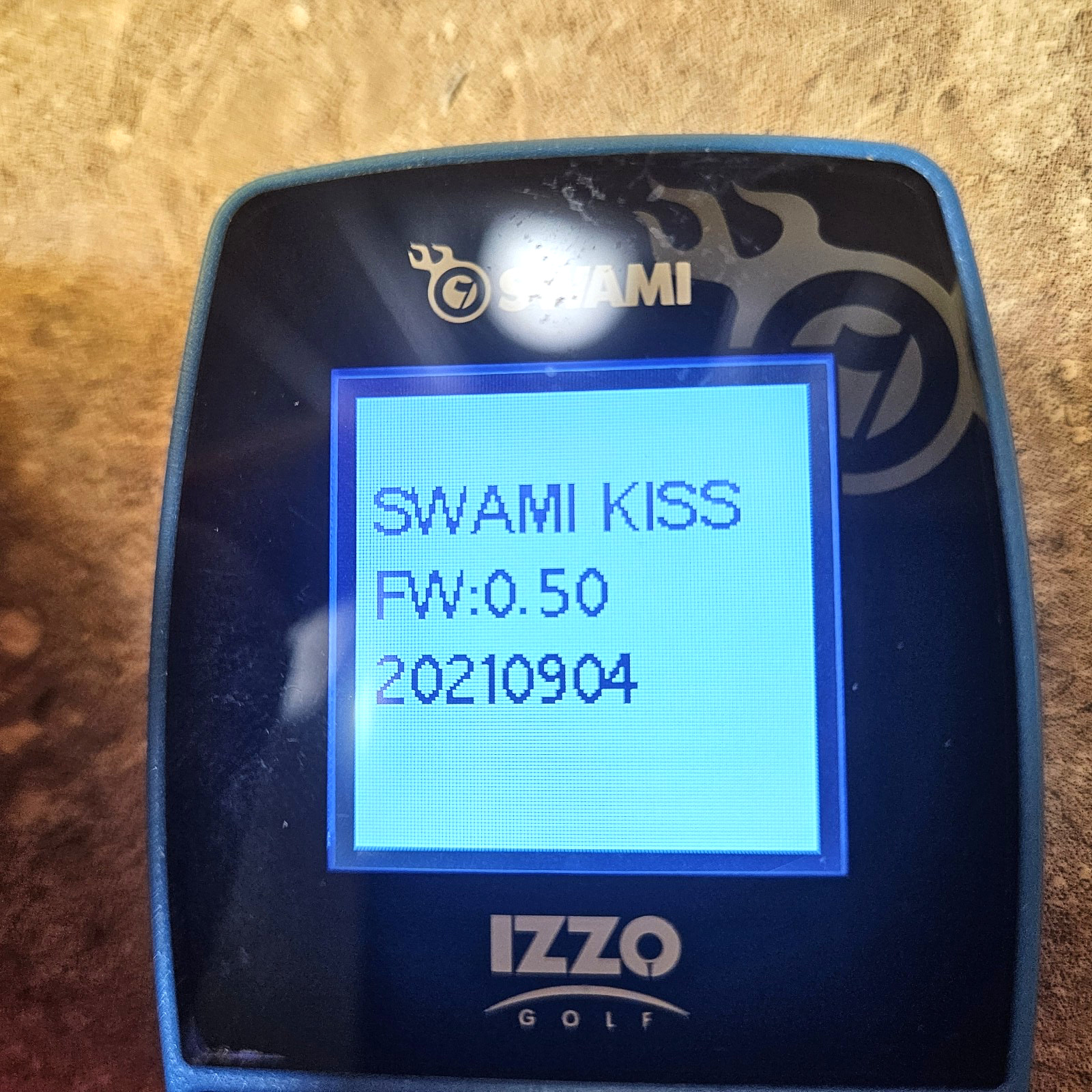 Izzo Golf Blue Swami Kiss GPS Rangefinder Magnetic Hold, No Charging Cable