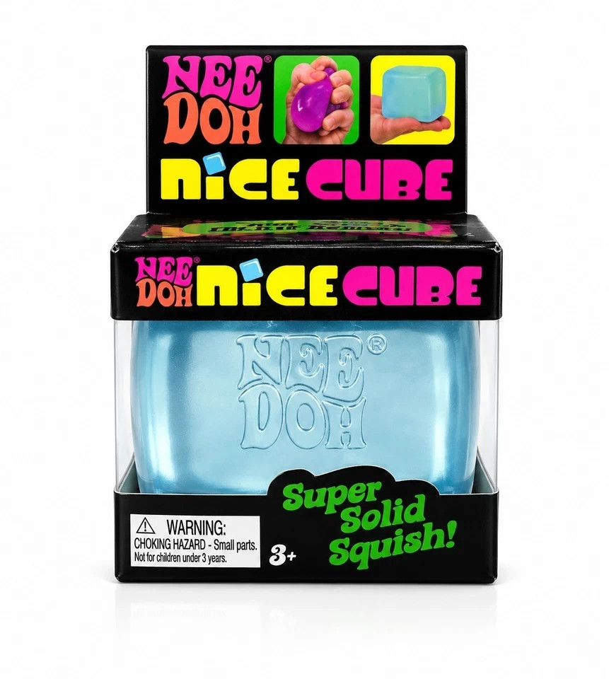 Schylling NeeDoh Nice Cube Sensory Fidget Cube Stress Relief Squishy Toy