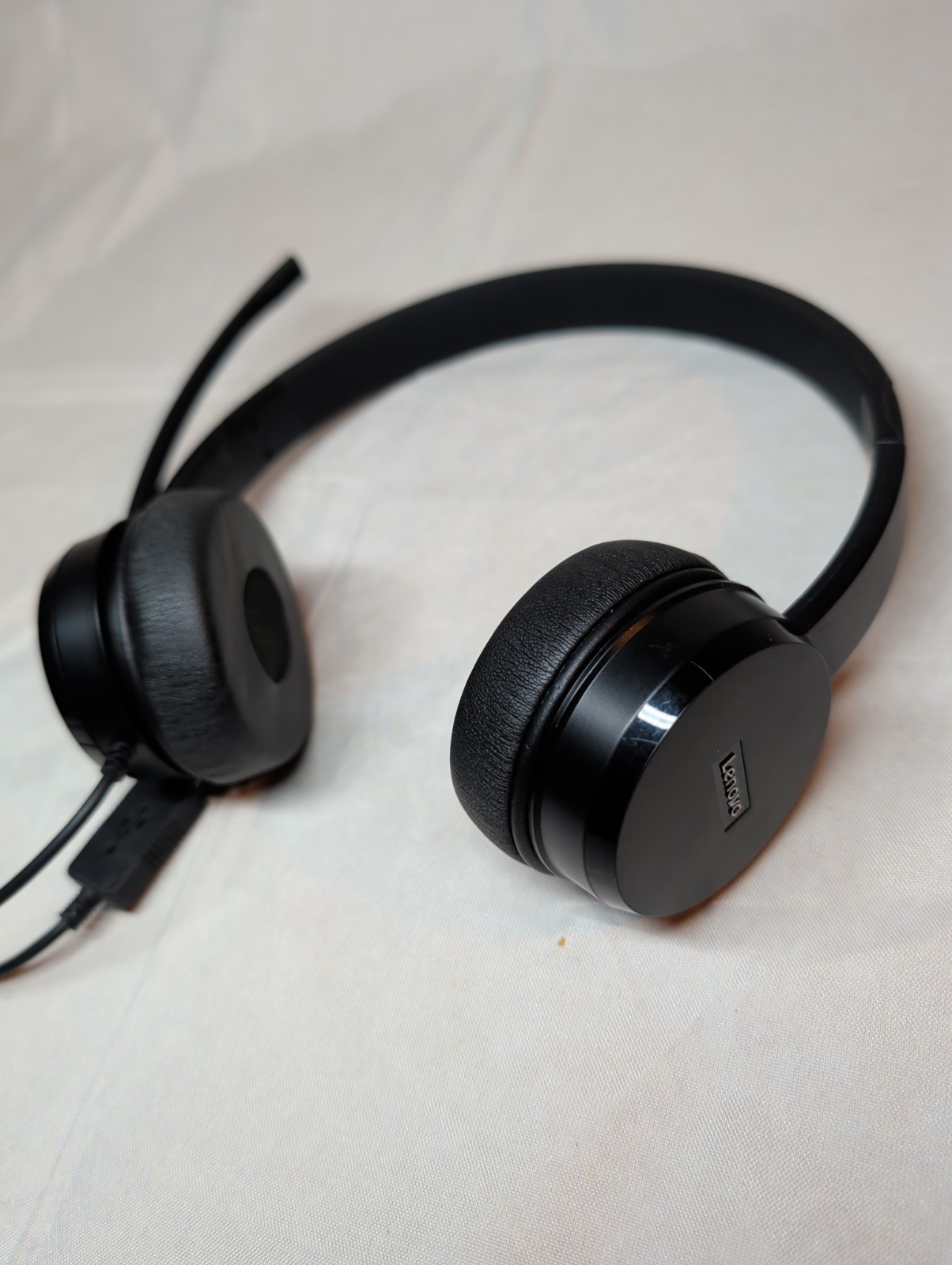 Lenovo 100 Stereo USB Headset L09 4XD0X88524 On-Ear Headphones Black Tested