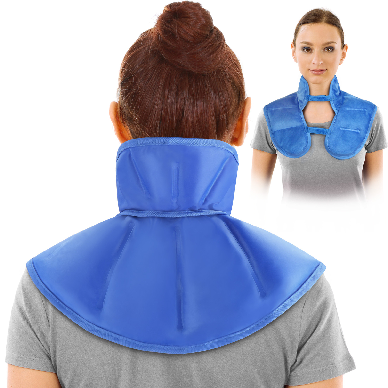 Soft Gel Ice Pack for Neck Shoulder Pain Reusable Cold Therapy Wrap for Swelling
