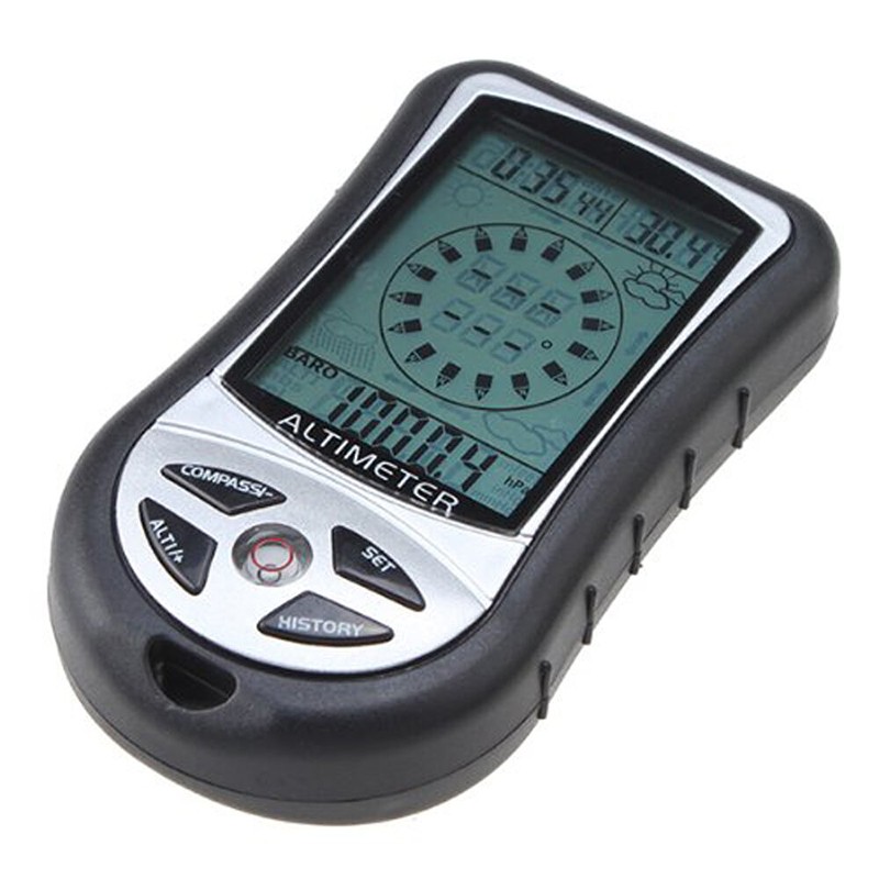 Portable Multifunction Altimeter Digital Compass Clock Barometer Thermometer m