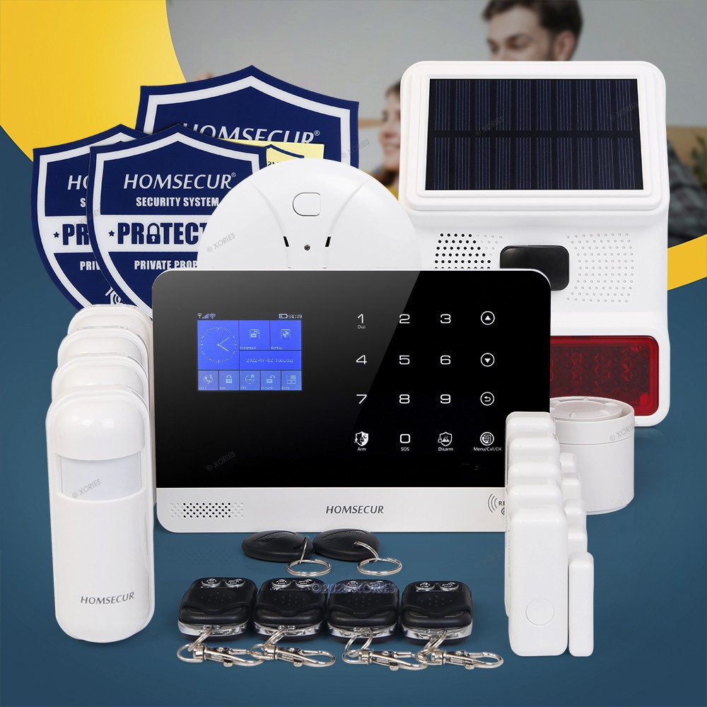 HOMSECUR Smart Alarm System Kit For House Business Security App Control Alert