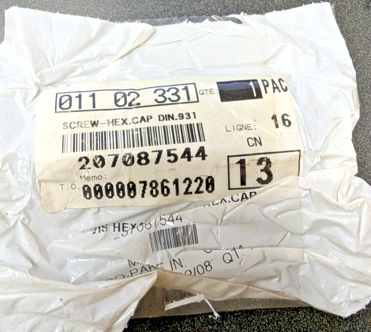 207087544 Can-Am/Ski-Doo Hex Screw M8 x 75
