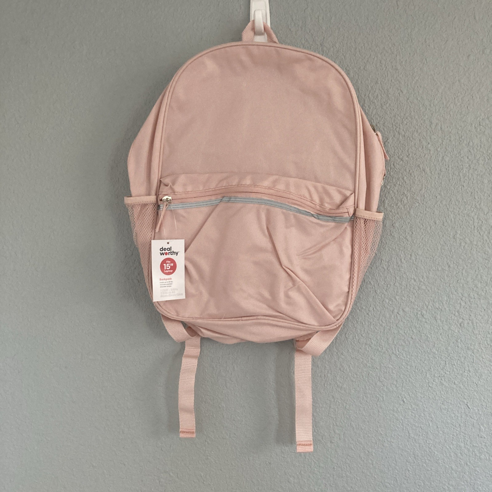 Deal Worthy Unisex Colorful Pink 16" X 12" X 5.5" Backpack Max Weight 25lbs