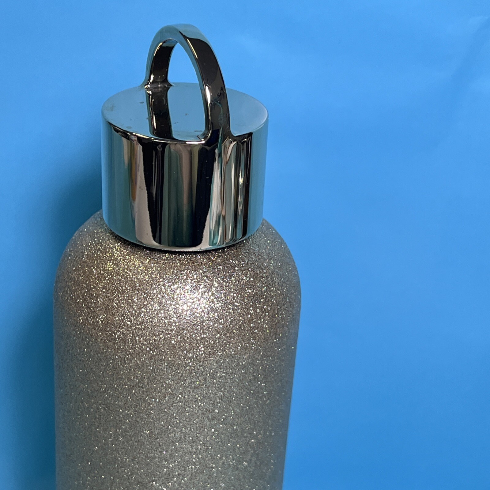 Lenox Kate Spade Gold Glitter Stainless Steel Water Bottle Thermos 17 Oz