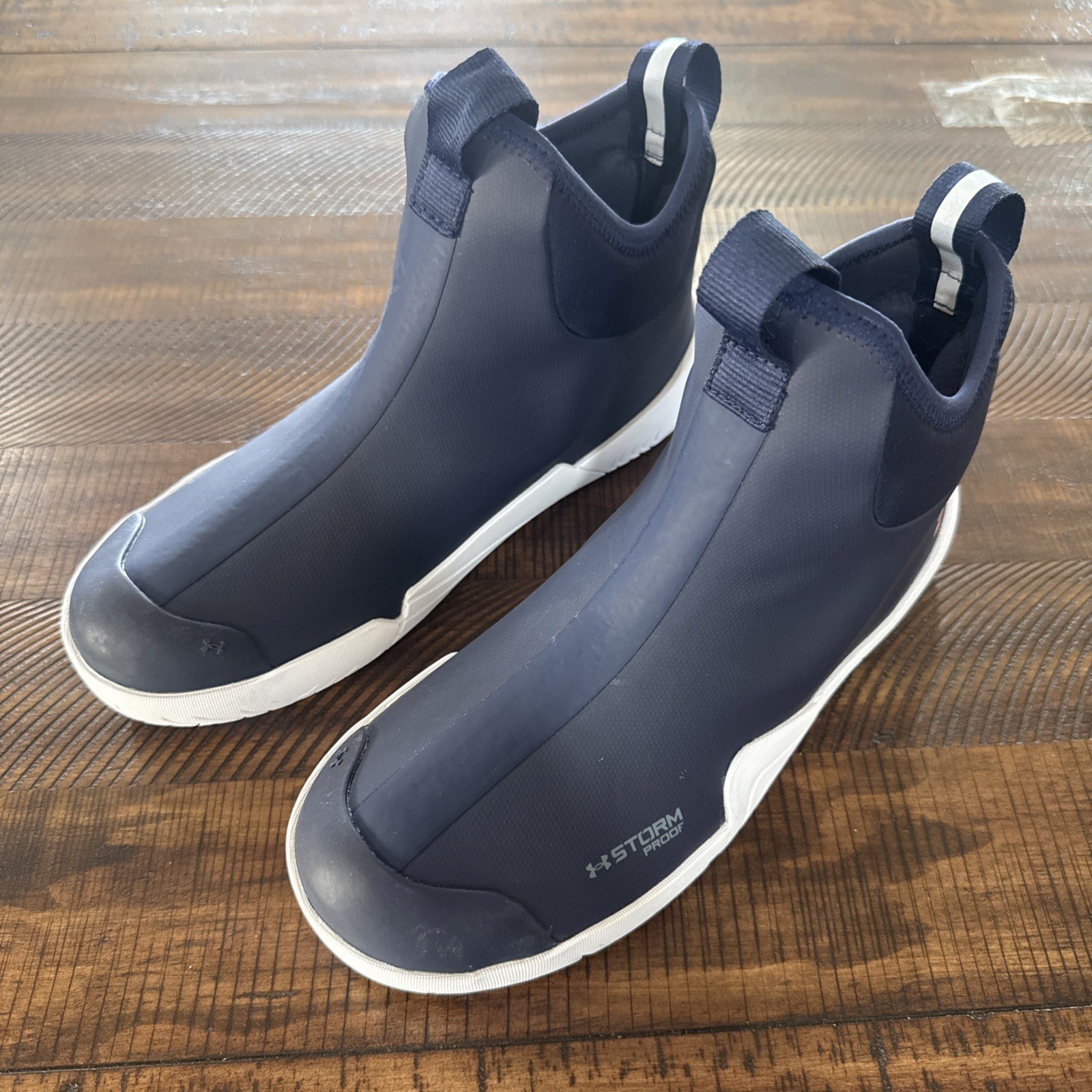 New Men’s Sz 8 Under Armour Charged Shoreman Deck Boots Fishing Boots Rain Boots