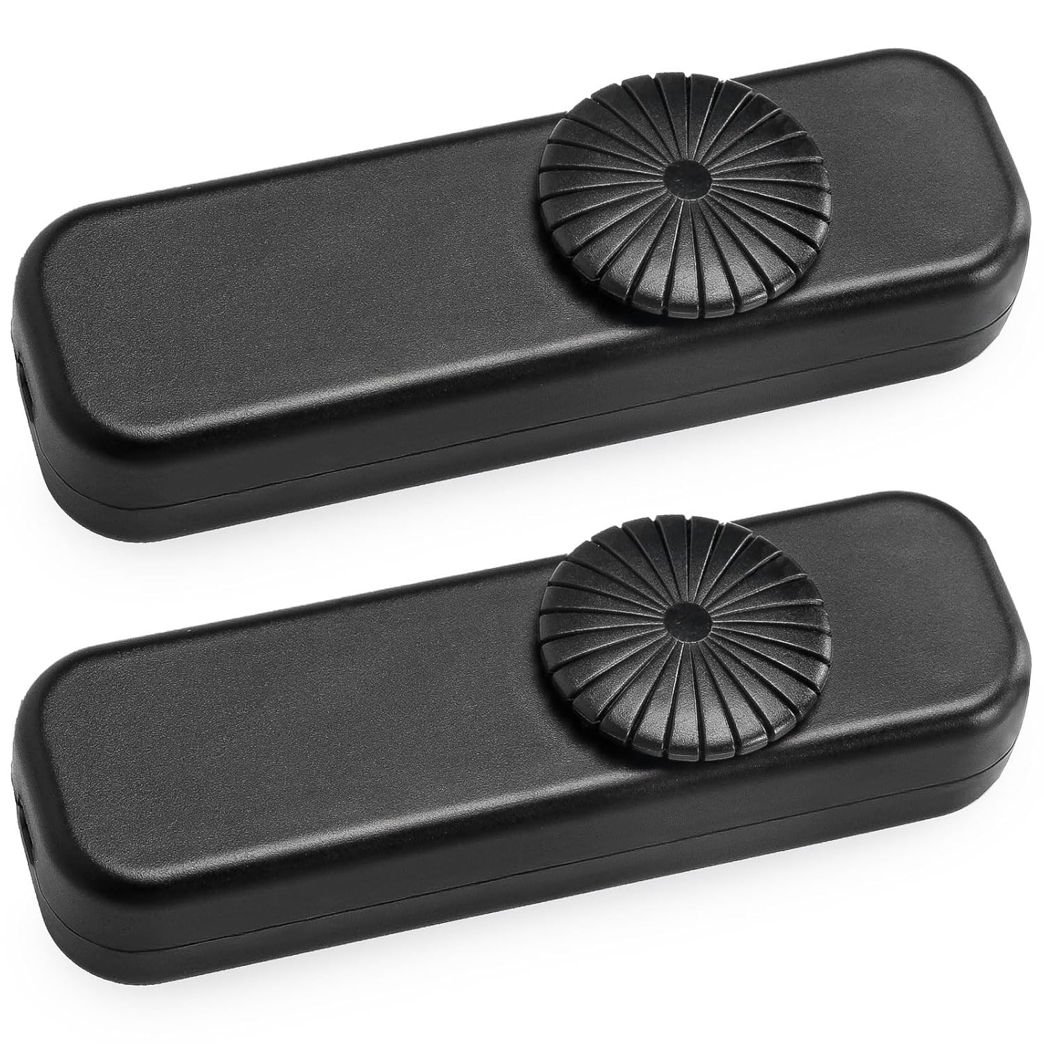 Inline Switch 2 Pack, Full Range Rotary Dimmer, Black Cord Switch Replacement fo