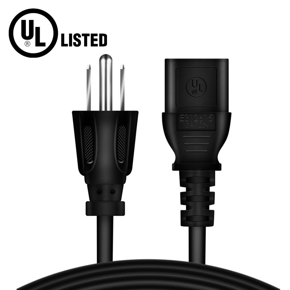 5ft/1.5m UL Listed Power Cable for TV 42LG50 42LG70 42LK450 42LK550 42LK520