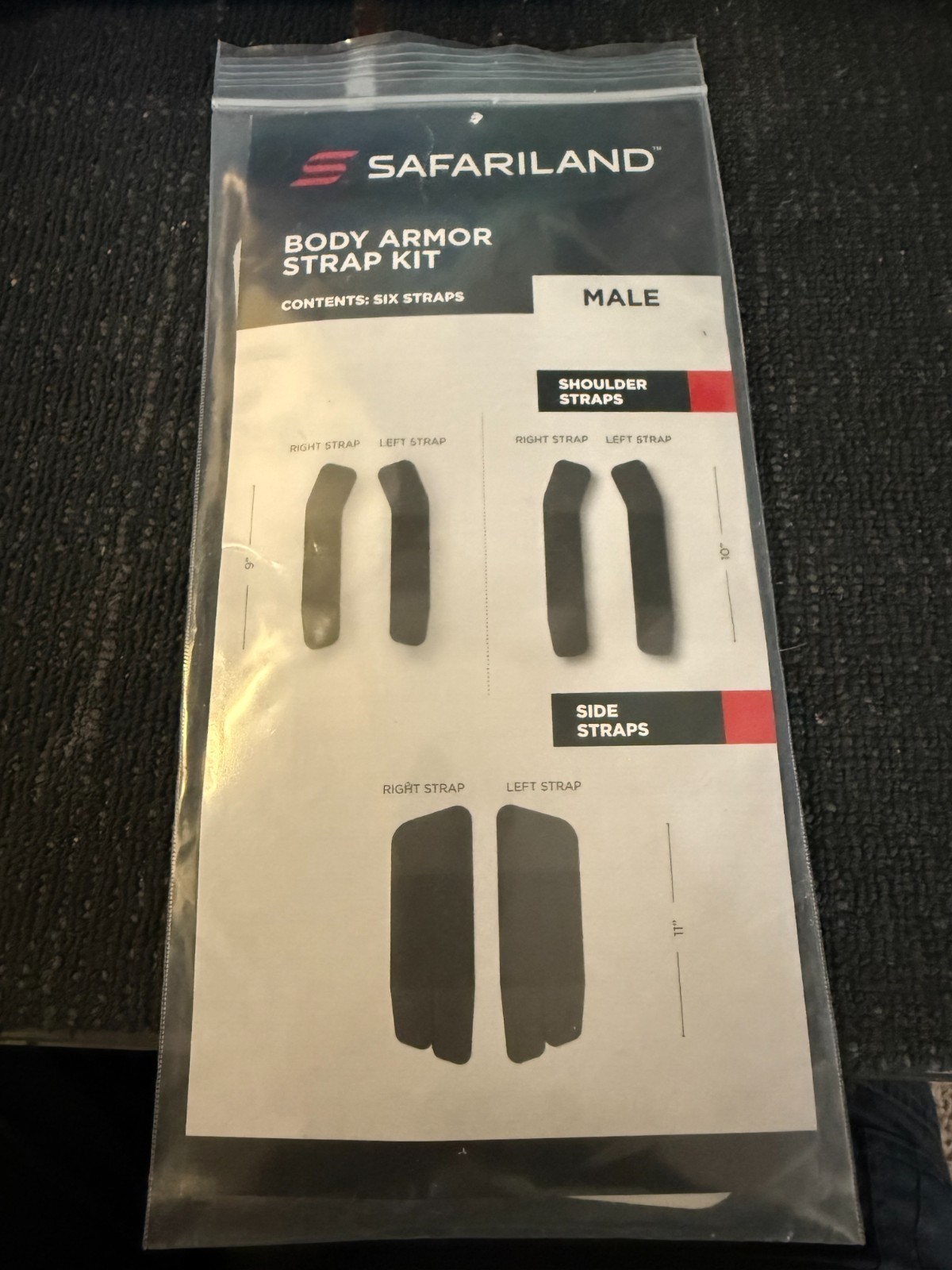 Replacement Body Armor Bullet Proof Vest Carrier Straps (new in Package)