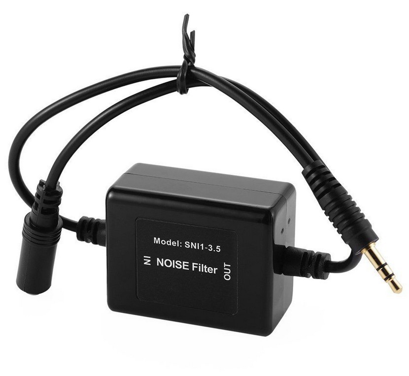 3.5mm Male To Female AUX Car Noise Filter Audio Modification 20HZ-10KHz SNI1-3.5