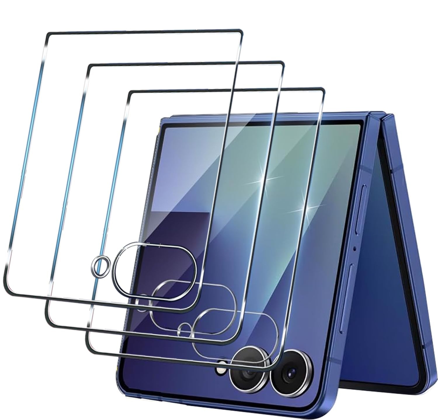 FATUOQIA (3 Pack) Front Screen Protector for Samsung Galaxy Z Flip 7, Clear