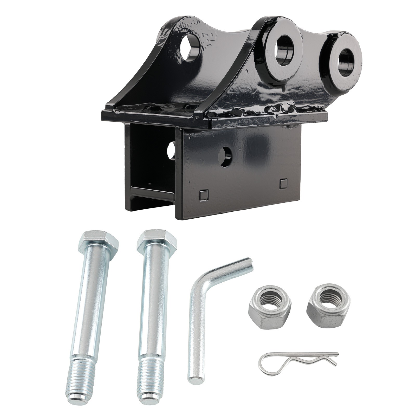 2" Tow Hitch Receiver for Mini Excavator 0.8-1.8T Steel Powder Coated