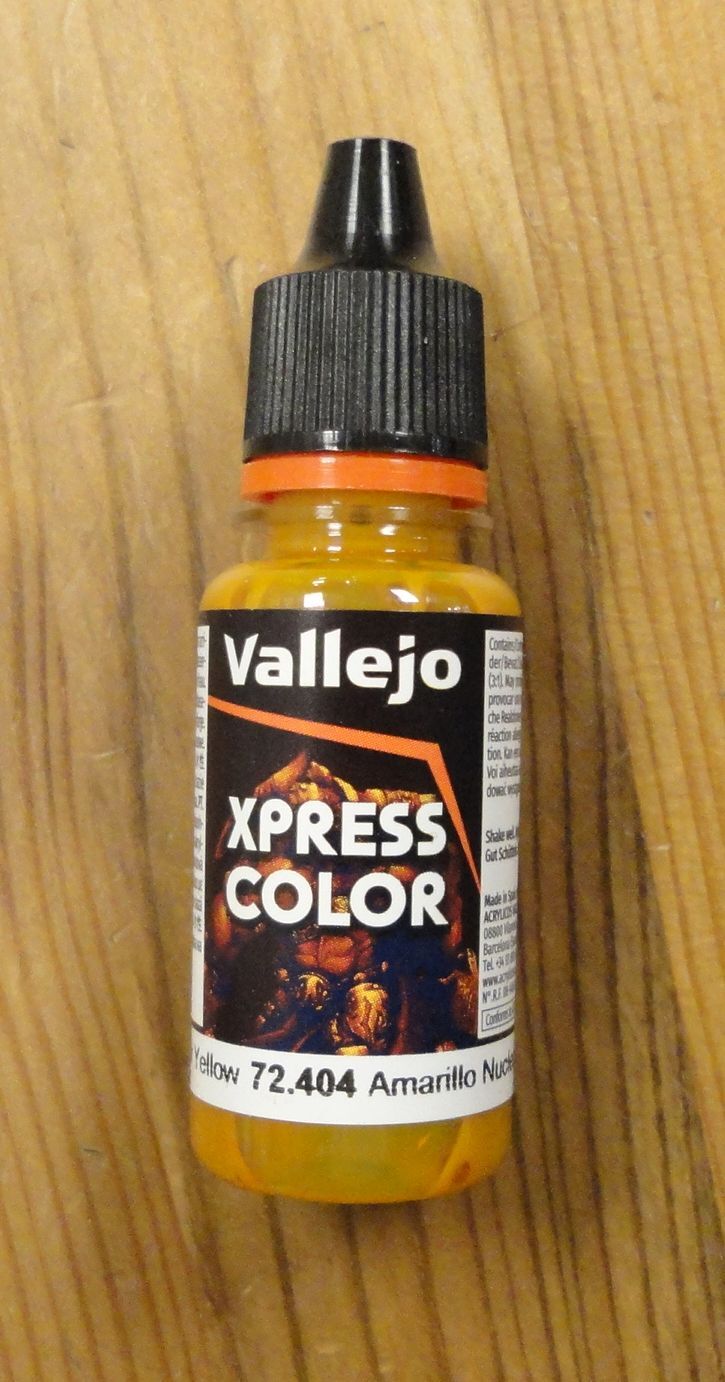 Vallejo Nuclear Yellow XPress Color Miniatures Paint 18ml VAL72404 Express