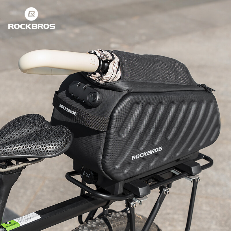 ROCKBROS 7.5L Cycle Saddle Rear Rack Pack Bike Rack Bag MultiFunction Anti-Theft