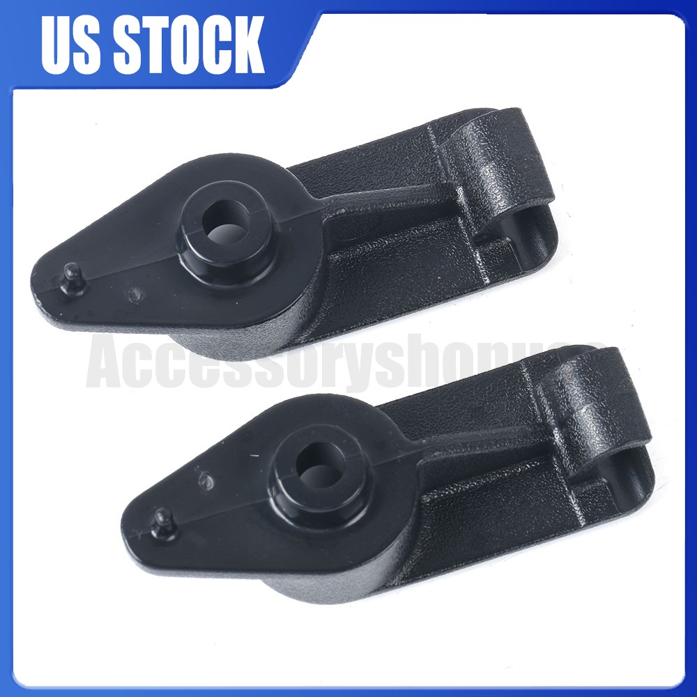 2 Pcs Black Sun Visor Retaining Clip Bracket For 97-04 Chevrolet Corvette C5 US