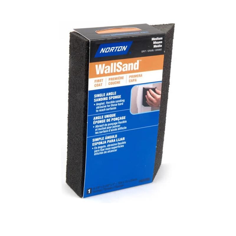 Norton Abrasives WallSand Single Angle Sanding Sponges Medium Grit  (24