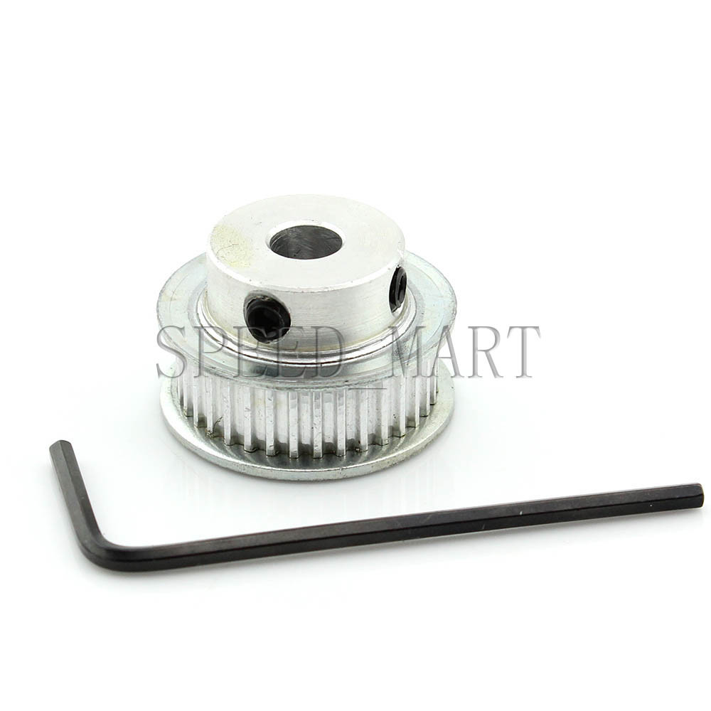 MXL36 Aluminum Timing Belt Pulley 36 Teeth 8mm Bore 7mm width Stepper Motor