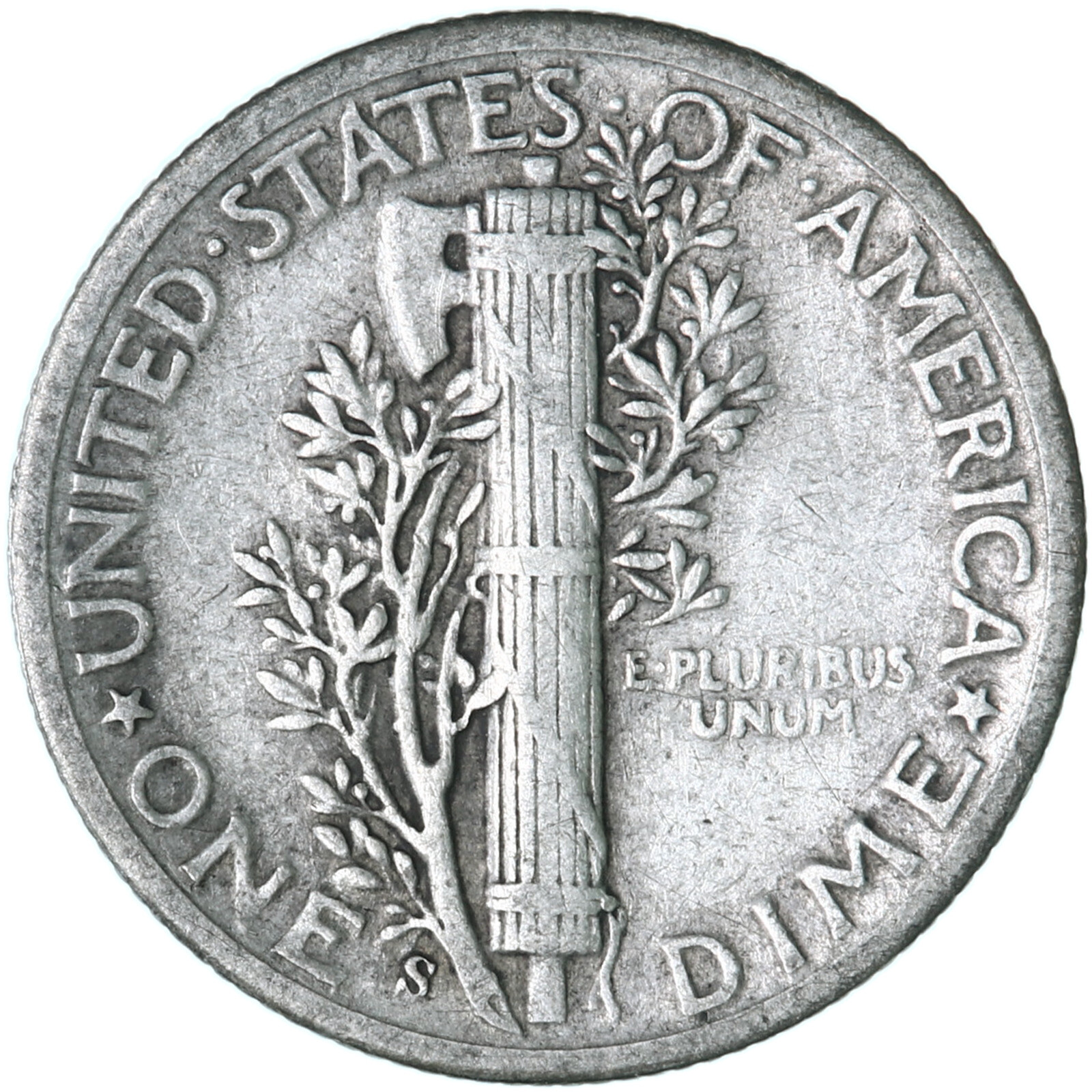 1944 S Mercury Dime 90% Silver Very Fine VF