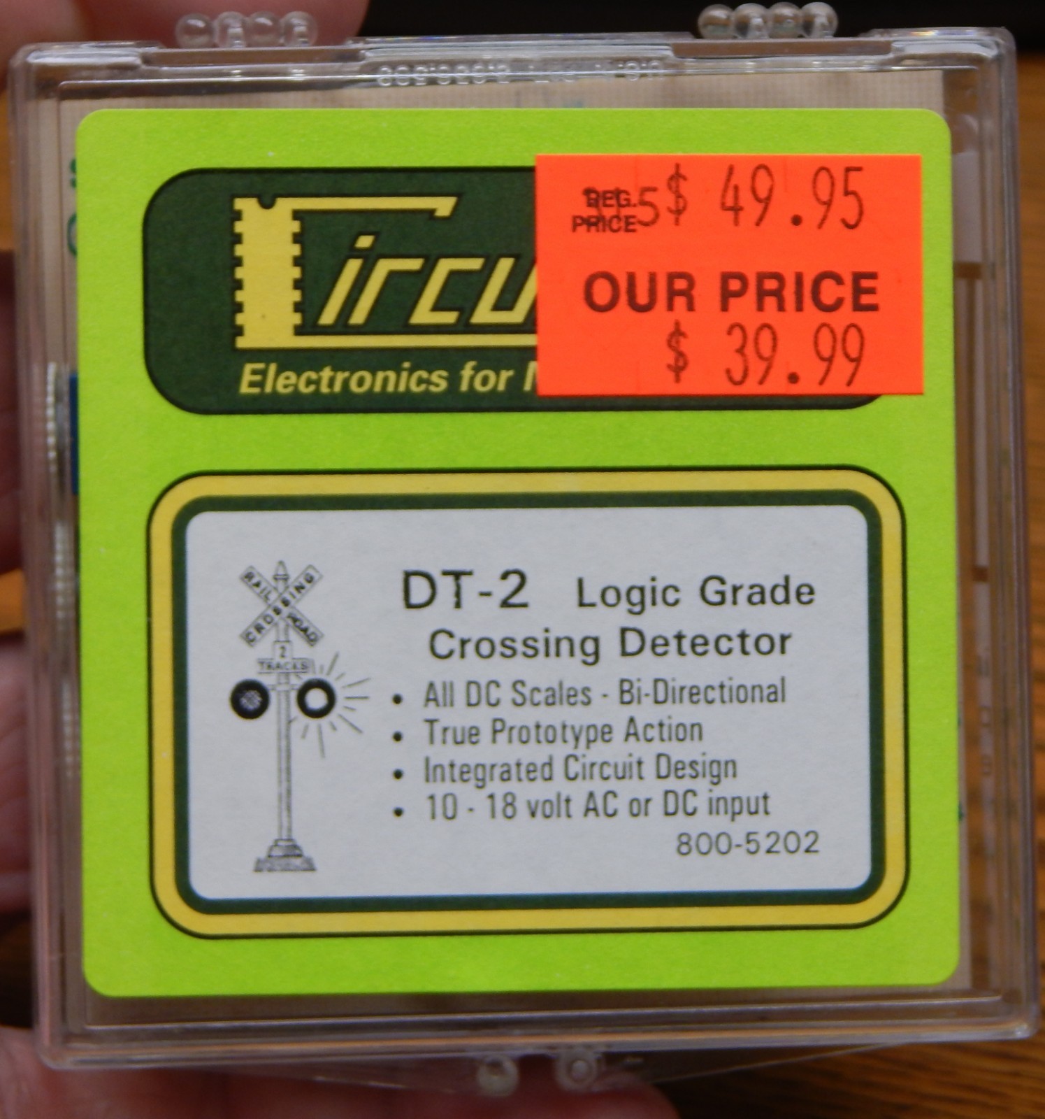 CIRCUITRON 800-5202 DT-2 LOGIC GRADE CROSSING DETECTOR NIP HO GAUGE LQQK