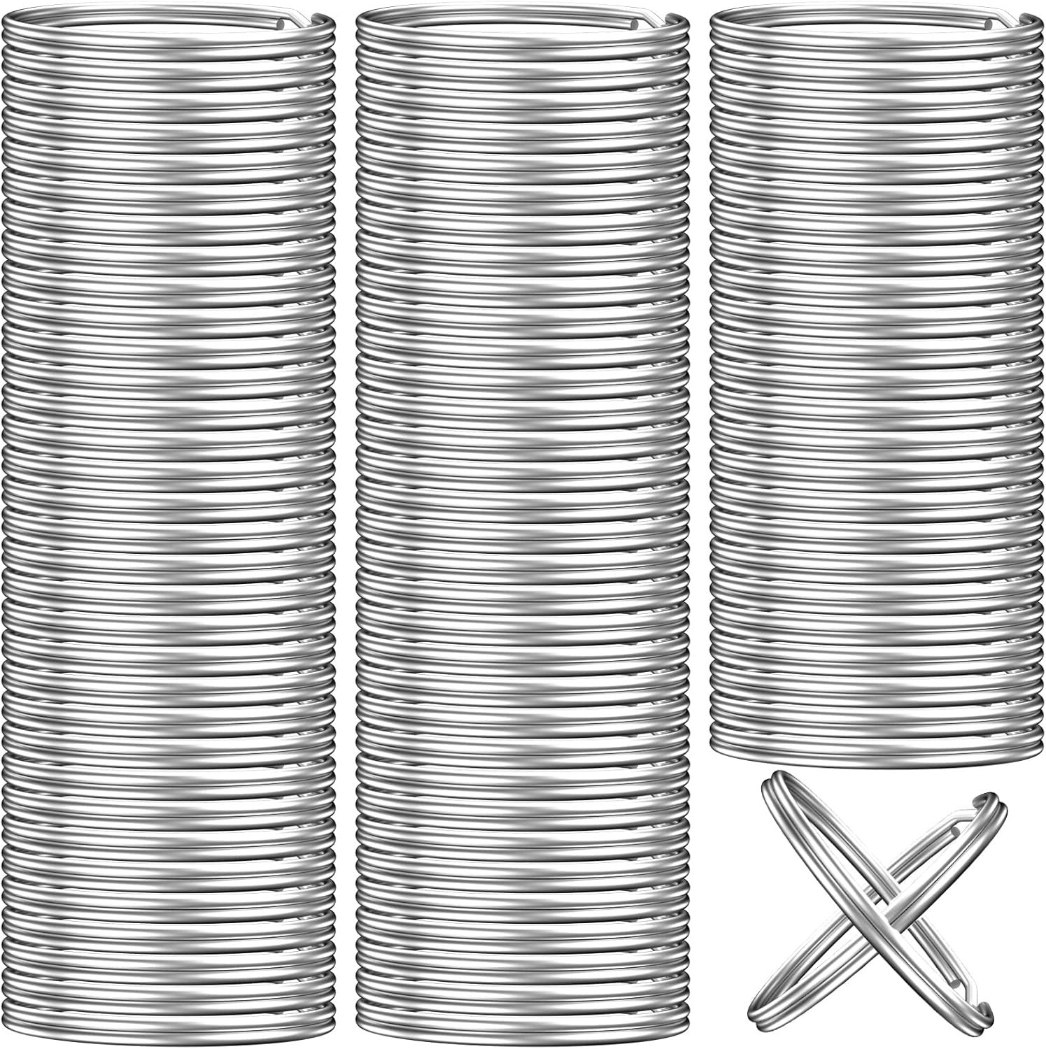 100PCS Key Rings Bulk, Split Key Rings, Keychain Rings and Crafts 1 inch (25mm)
