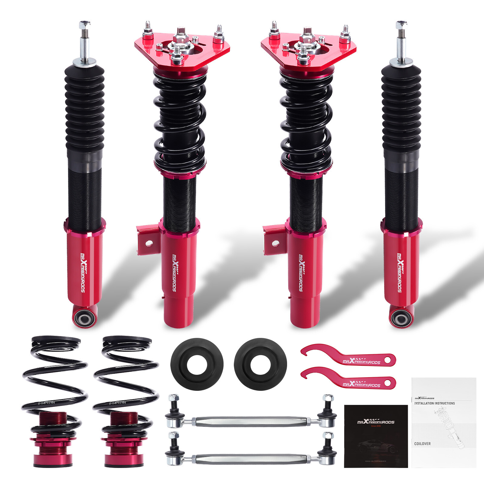 Coilovers Lowering Suspension Kit For Volkswagen Jetta GTI MK5 MK6 06-17