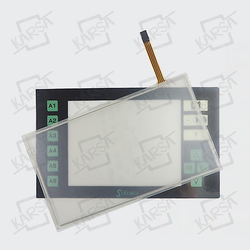 Staubli JC5 Touch Screen Glass Panel for Staubli JC5 with Membrane Keypad Film