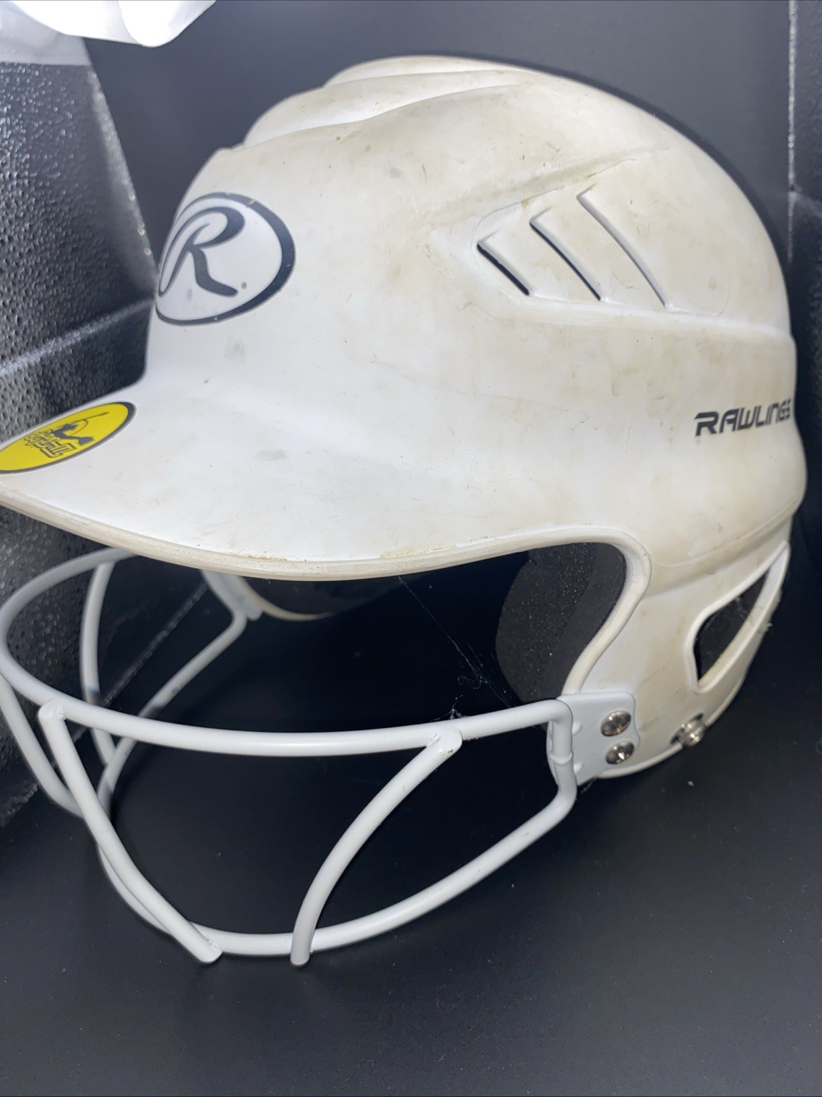 Rawlings Coolflo Fastpitch Softball Helmet Face Guard White 6.5-7.5