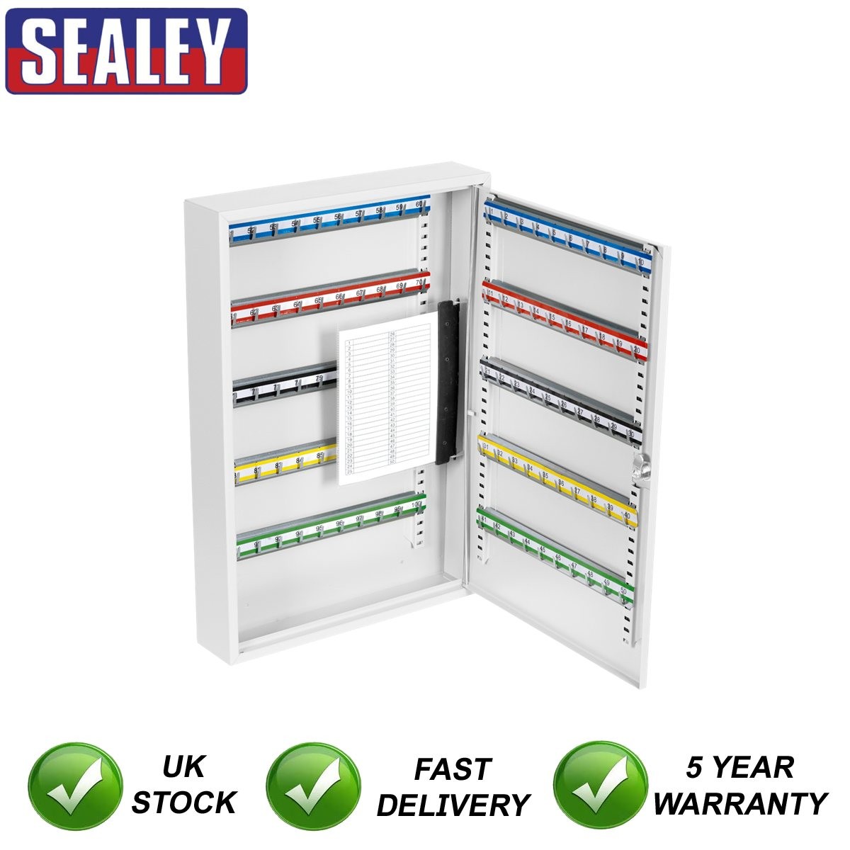 Sealey Key Cabinet 100 Key Capacity SKC100