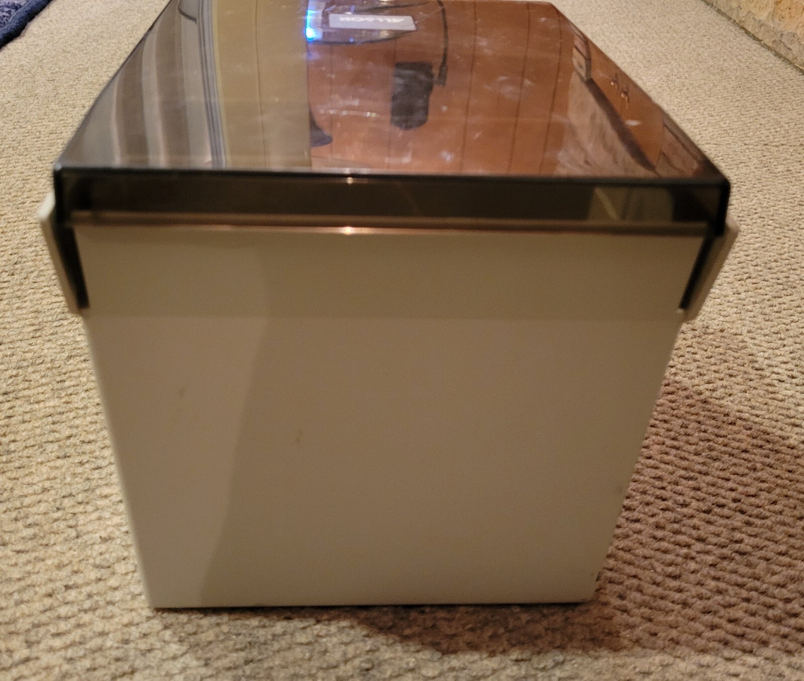 ALLSOP 5.25" Floppy Disk Storage Box w/dividers Case 80s 90s Tech Computer Retro