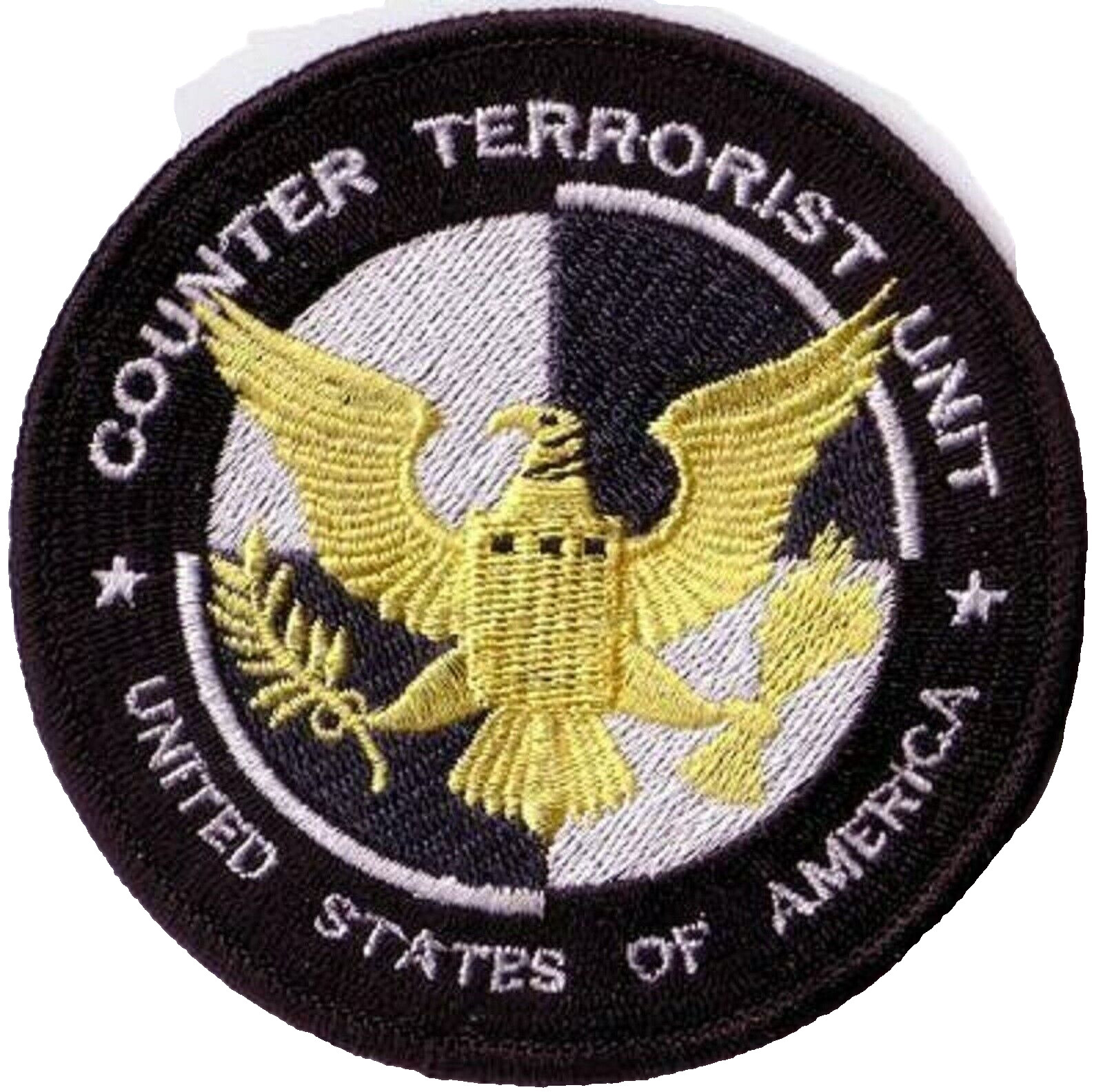 USN Naval Intelligence COUNTER TERRORIST UNIT Iron-on Shoulder Insignia Patch