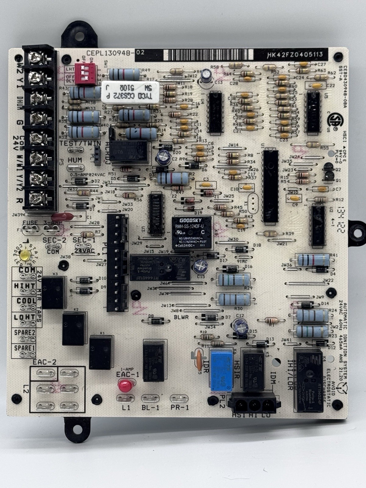 ICP CEPL130948‑02 Furnace Control Board HK42FZ0405113 OEM