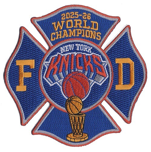 New York Knicks - 2026 Champions Fire Patch NEW  -  4 1/2" .
