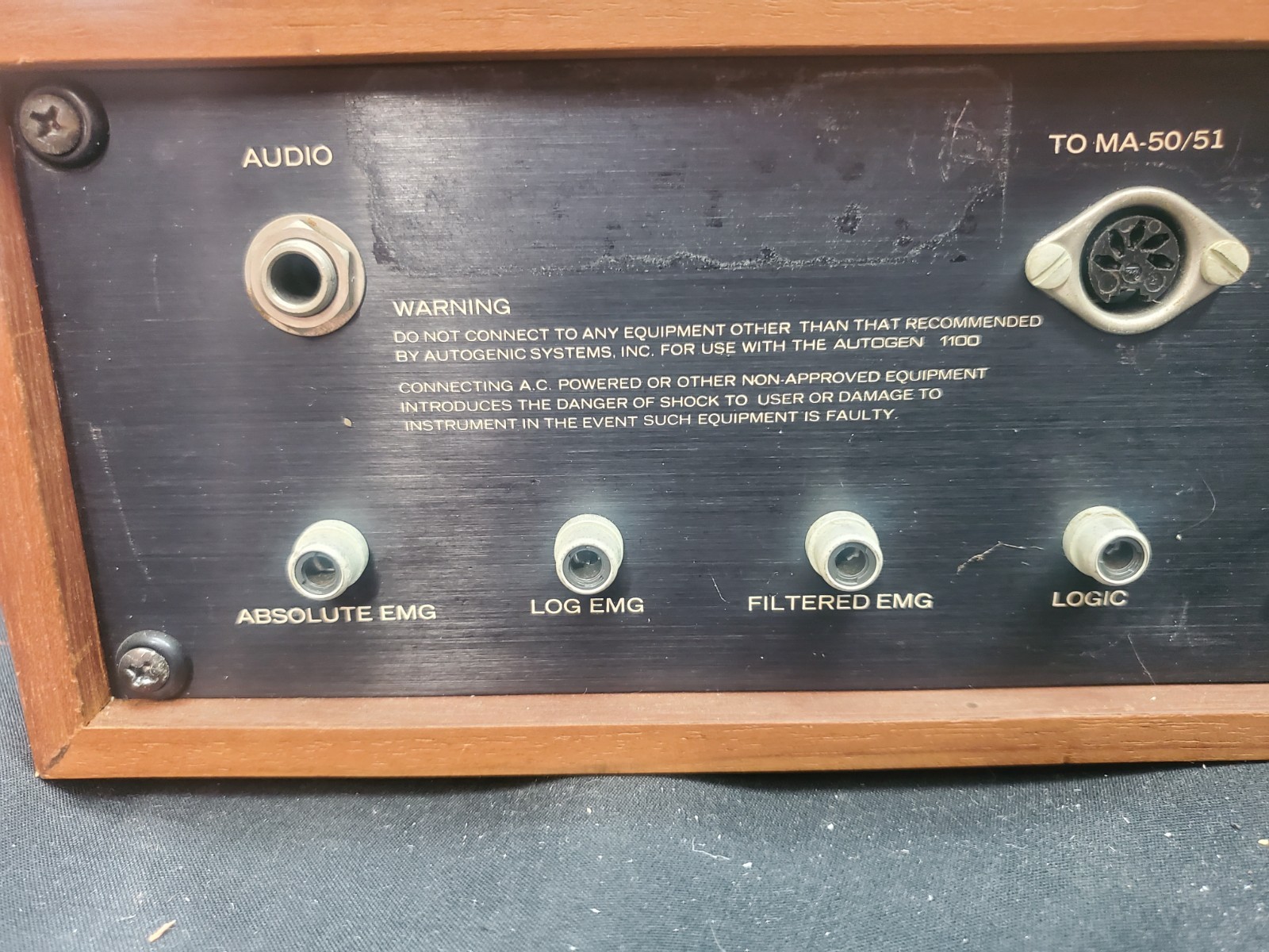 VTG Autogen 1100 Myograph Autogenic Systems INC Electronic, Untested