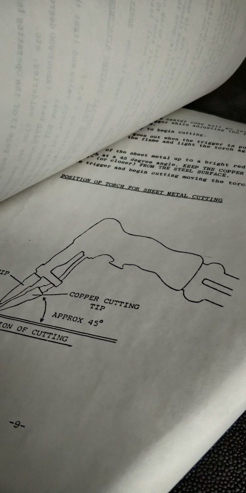 ORIGINAL INSTRUCTIONS ~ Dillon MK III Oxygen Acetylene torch.