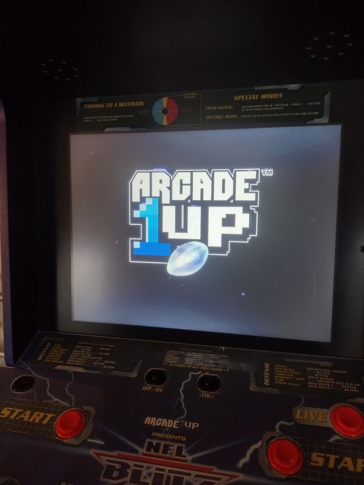 Arcade1 Up NFL Blitz Fully Functional, 4 player game