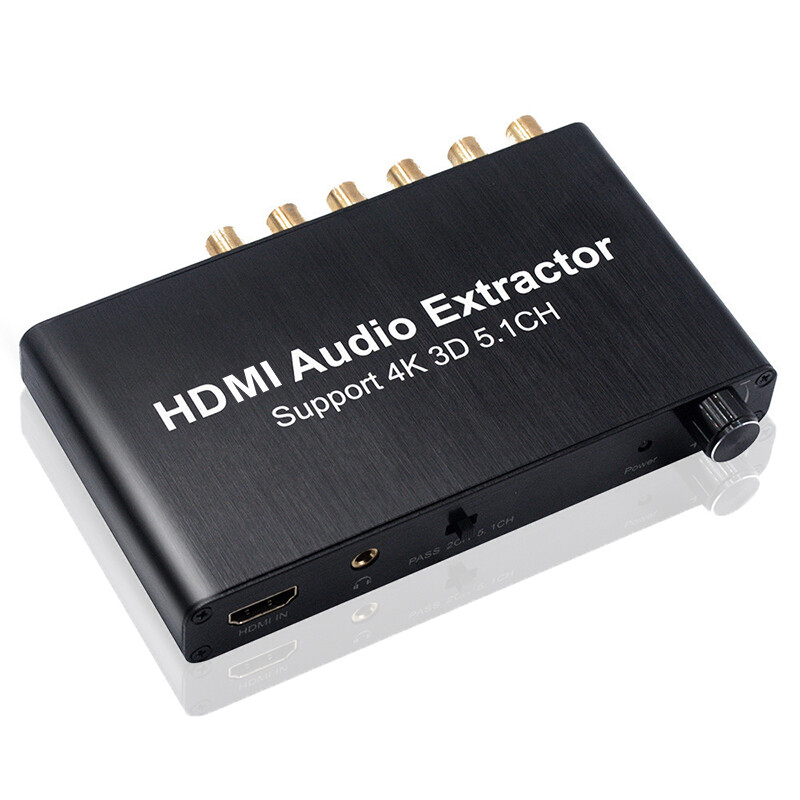 4K 3D 5.1CH Audio Extractor Decoder AC3/DTS Sound RCA 1080p HDMI Video Converter