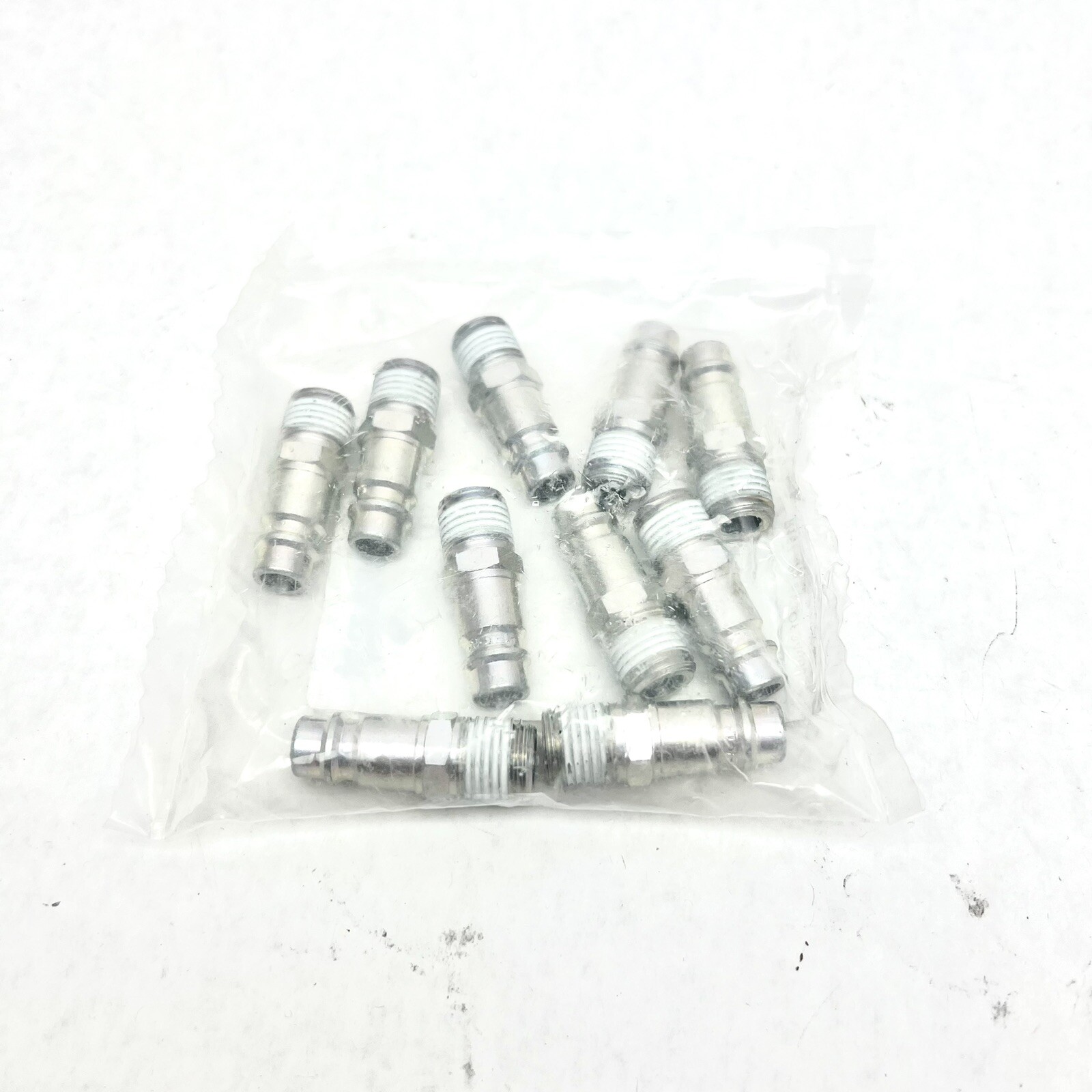 LOT OF 10- ERP076251 -1/4" MNPT 0-16BAR 0-232PSI 3/8" THREADED MALE AIR PLUG