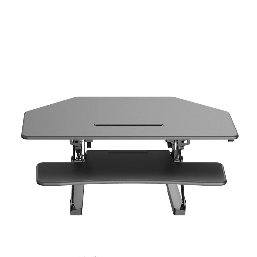 FlexiSpot Height-Adjustable Standing Corner Desk, 41"W, Black